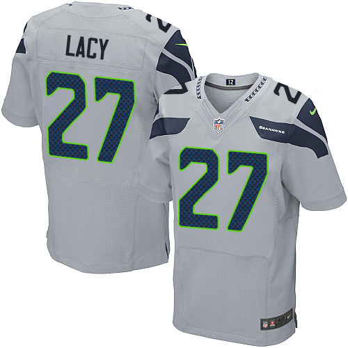 Nike Seahawks #27 Eddie Lacy Grey Alternate Men's Stitched NFL Vapor Untouchable Elite Jersey